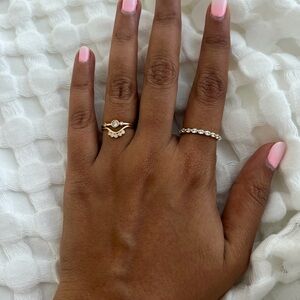 14k solid gold La Kaiser sunrise ring